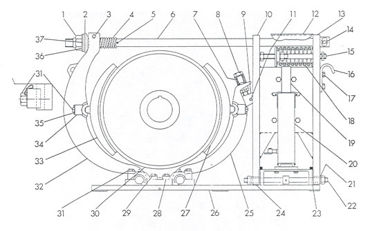 No. 505 30" D-C Magnetic Brake